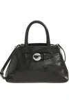 Coperni Mini Data Leather Top Handle Bag In Black