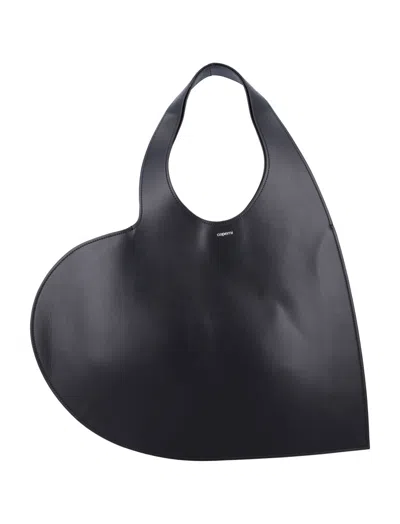 Coperni Black Double Heart Tote