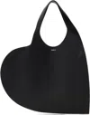 Coperni Heart-shaped Black Bag With Adjustable Shoulder Strap In Black