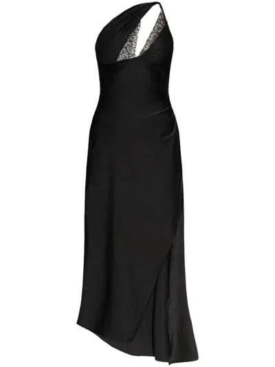COPERNI BLACK DRESS WITH LACE DETAILS
