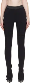 Coperni Elastic Waist Leggings In Black