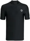 Coperni Fitted High-neck T-shirt With Subtle Logo Detail In Black