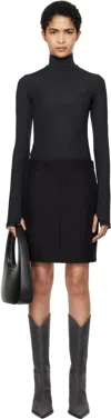 Coperni Black Hybrid Tailored Minidress In Black