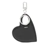 Coperni Heart-shaped Leather Keyring In Black