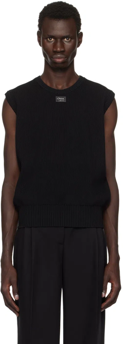 Coperni Black Knitted Sleeveless Vest