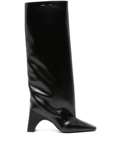 Coperni Black Leather 'bridge' Boots