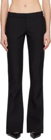 Coperni Black Low Waisted Trousers In Black