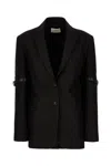 Coperni Black Hybrid Oversized Tailored Blazer In Black