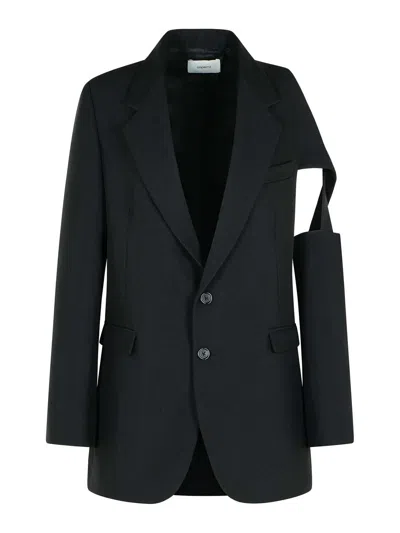 Coperni Black Polyester Blazer In Blue