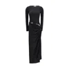 Coperni Women Long-sleeve Suspended Dress In Black