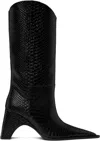 Coperni Black Python Embossed Bridge Cowboy Boots