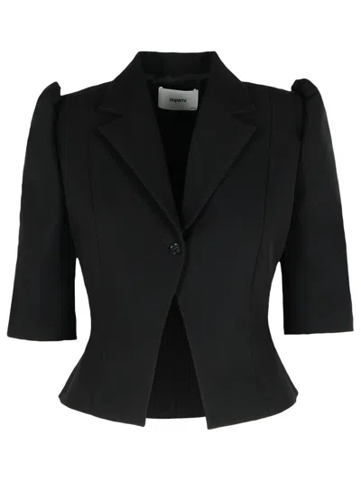 COPERNI COPERNI BLACK RECYCLED POLYESTER JACKET WOMEN
