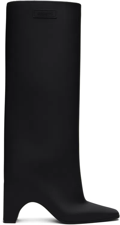 Coperni Black Rubber Bridge Tall Boots