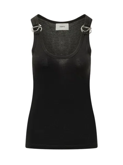 Coperni Black Scoop Neck Top