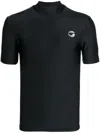 Coperni Fitted High-neck T-shirt With Subtle Logo Detail In Black
