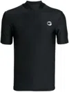 Coperni Fitted High-neck T-shirt With Subtle Logo Detail In Black