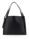 Coperni Black Shoulder Bag With Logo Detail And Logo Lettering On The Front In Leather Woman In Black