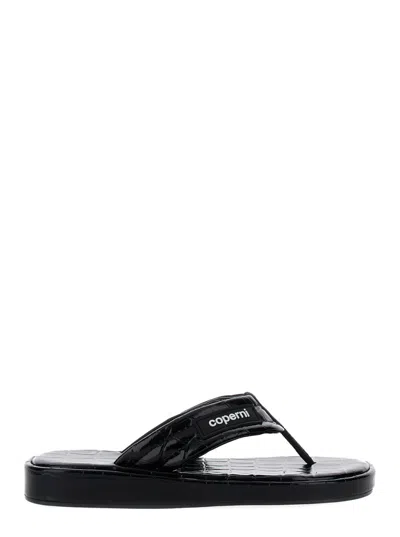 COPERNI BLACK SLIP ON SLIPPERS