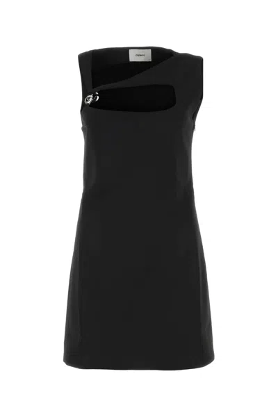 Coperni Black Stretch Jersey Fitted Dress