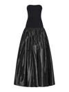 Coperni Strapless Princess Dress Side Pockets In Black