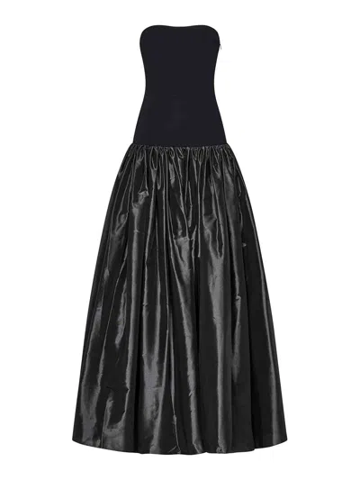 COPERNI BLACK STRETCH JERSEY PRINCESS BUSTIER DRESS