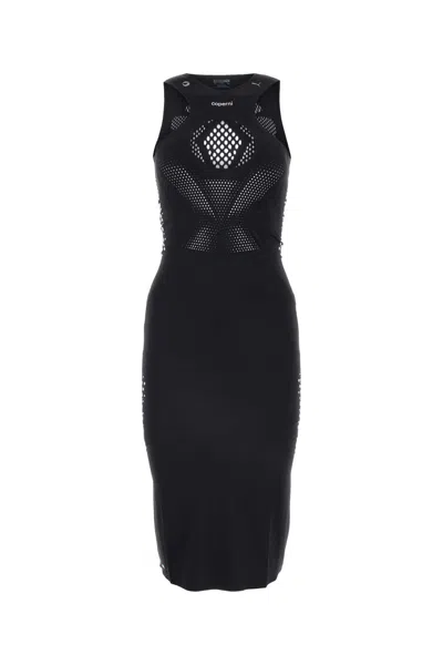 Coperni X Puma Cut-out Detail Midi Dress In Black