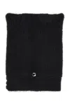 Coperni Black Stretch Wool Blend Beanie Hat In Black