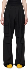 Coperni Tailored Overalls Casual Pants In Black