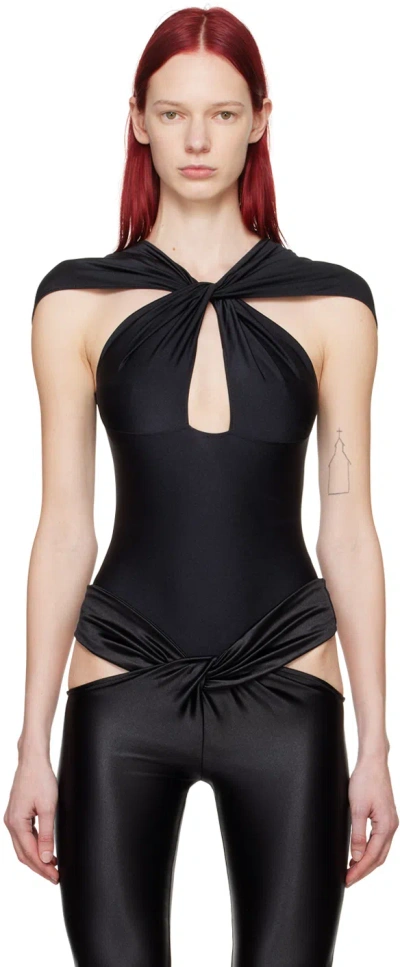 Coperni Black Twisted Bodysuit