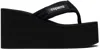 Coperni Women Branded Wedge Sandals In Black