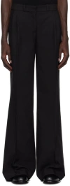 Coperni Black Wide Leg Tailored Trousers In Black
