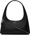 Coperni Curved Handle Structured Shape Smooth Finish Bag In Black