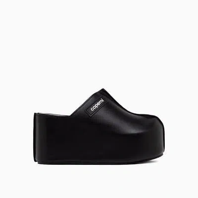 Pre-owned Coperni Blanded Clogs In Black