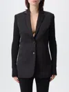 Coperni Blazer  Woman Color Black In Black