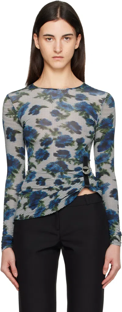 Coperni Blue & White Suspended Ascii T-shirt