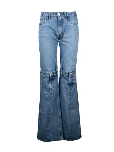 Coperni Blue Cotton Two-tone Jeans