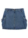 Coperni Blue Open Hip Denim Shorts In Blue