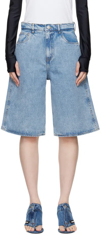 Coperni Denim Bermuda In Blue