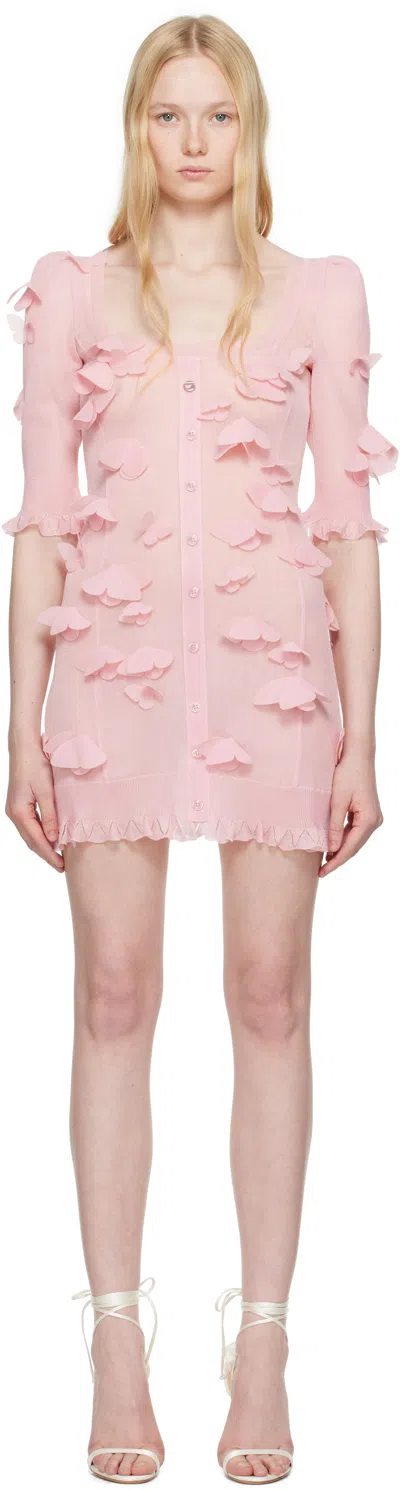 Coperni Blue Knitted Butterfly Minidress