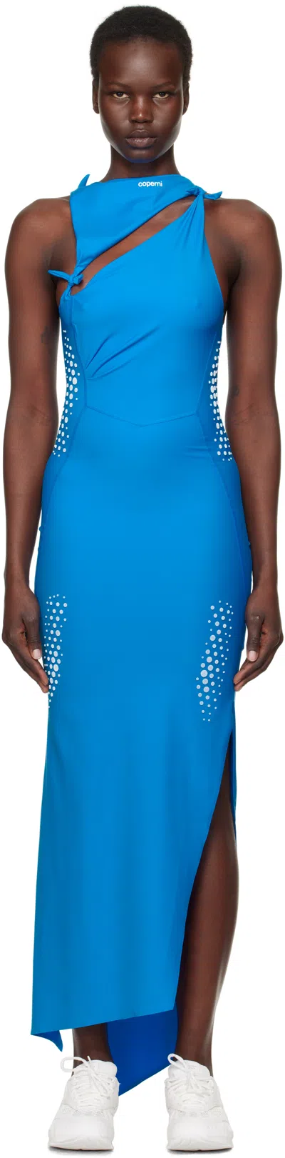 Coperni Blue Puma Edition Jersey Maxi Dress