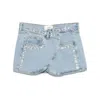Coperni Studded Denim Mini Skirt Blue In Blue