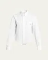 Coperni Bodysuit Poplin Shirt In White