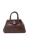 Coperni Trapezoidal Brown Calfskin Handbag In Brown