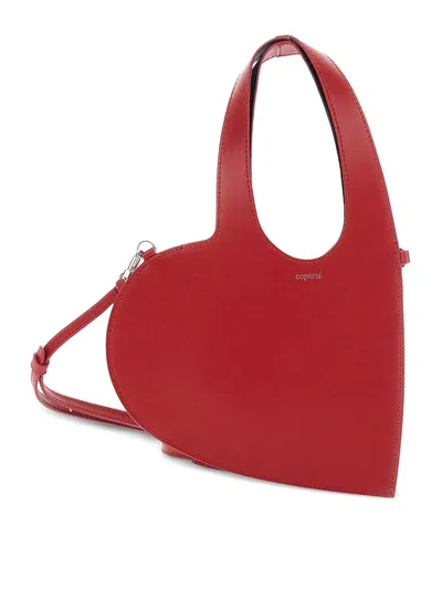 Coperni Red Leather Tote Bag