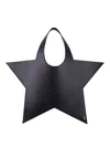 Coperni Black Star Tote Bag In Black