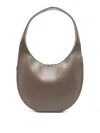 Coperni Crescent-shaped Brown Calfskin Shoulder Bag In Gray