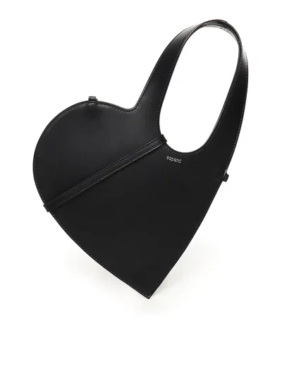 Coperni Shoulder Bag With Heart In Black