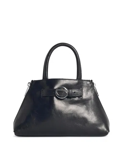 COPERNI DATA MINI BAG IN BLACK LEATHER