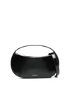 Coperni 'sound Swipe Small' Black Handbag With Logo Detail In Black