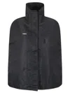 Coperni Logo-patch Bomber Cape In Black